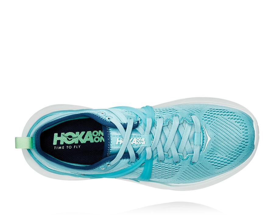 Hoka One One Tivra Löparskor Dam - Blå/Vita - UHIYL-0413